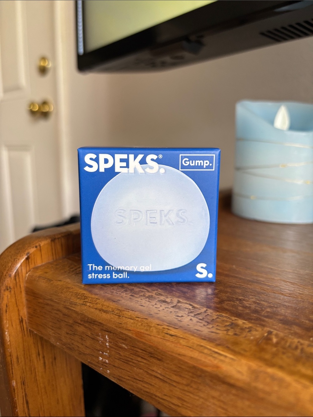 SPEKS SQUISHY Gump Memory Gel Stress Ball - Light Blue